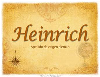 Origen y significado de Heinrich