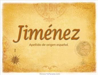 Origen y significado de Jiménez