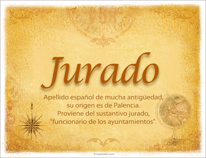 Jurado, tarjetas de Apellidos con J