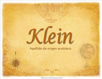 Origen y significado de Klein
