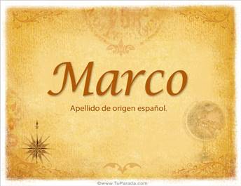 Origen y significado de Marco