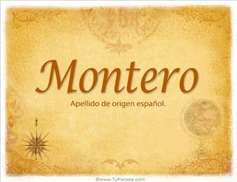Origen y significado de Montero