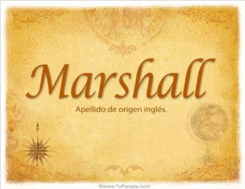 Origen y significado de Marshall