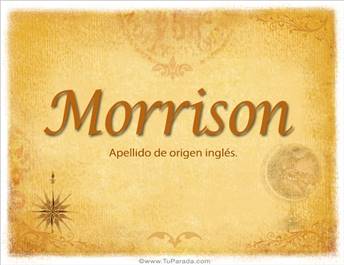 Origen y significado de Morrison