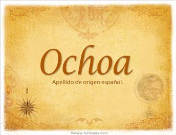 Origen y significado de Ochoa