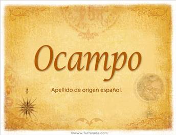 Origen y significado de Ocampo