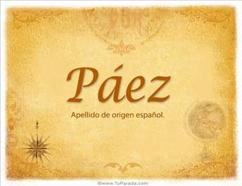 Origen y significado de Páez