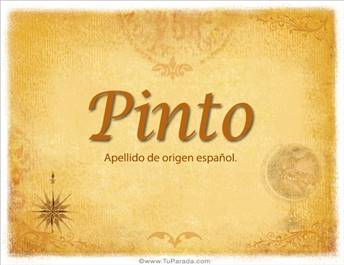 Origen y significado de Pinto