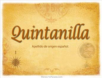 Origen y significado de Quintanilla