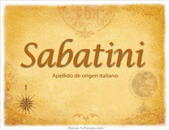 Origen y significado de Sabatini