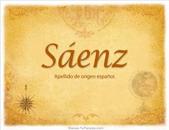 Origen y significado de Sáenz