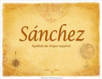 Origen y significado de Sánchez