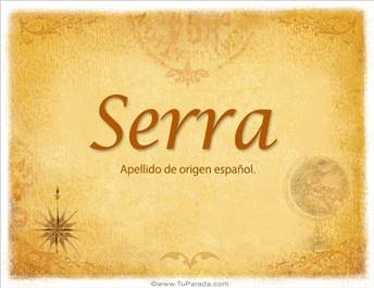 Origen y significado de Serra