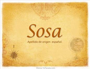 Origen y significado de Sosa