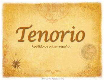 Origen y significado de Tenorio