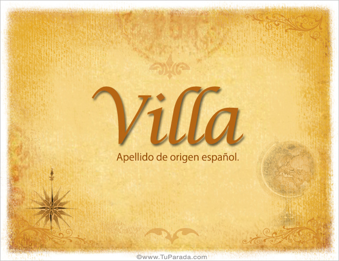 Villa Apellidos con V, tarjetas Villa Apellidos con V, tarjetas
