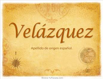 Origen y significado de Velázquez