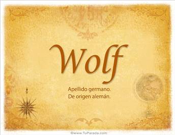 Origen y significado de Wolf