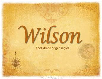 Origen y significado de Wilson
