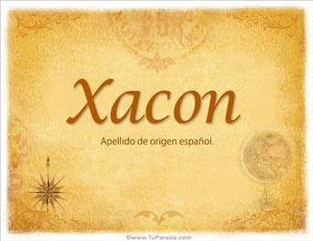 Origen y significado de Xacon
