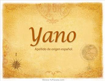 Origen y significado de Yano