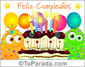 Tarjeta de feliz cumple de locos
