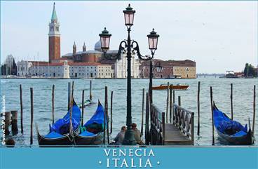 Foto de Venecia con góndolas - Italia