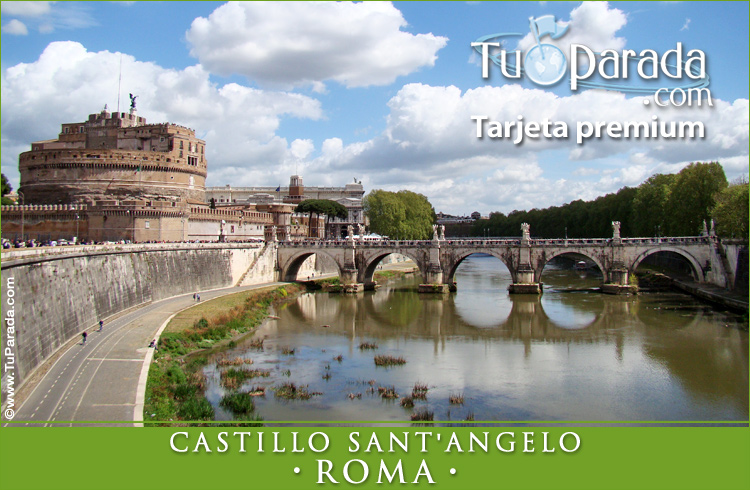 Tarjeta - Foto del Castillo Sant'Angelo - Roma