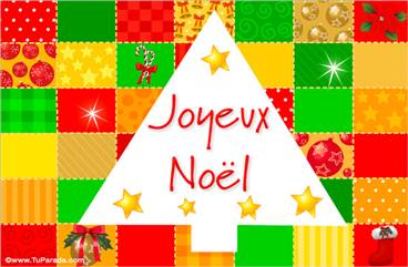 Tarjeta de Navidad en francés