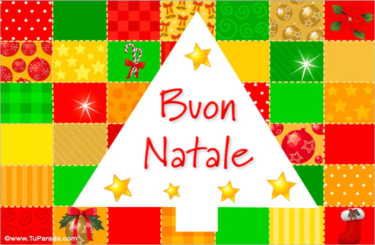 Tarjeta de Navidad en italiano