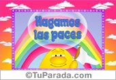 Tarjeta para hacer las paces