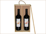 Estuche de madera vino Quara.