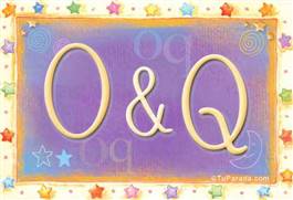 Origen y significado de O y Q