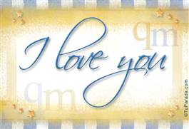Origen y significado de Q y M - I love you