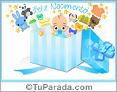 Caja de regalo para nacimiento de varón