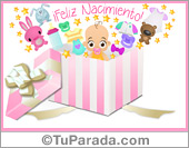 Caja de regalo para nacimiento de mujer