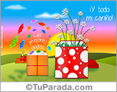 Postal virtual de regalos con sorpresas