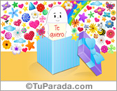 Caja de regalo con mensaje