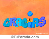Gracias con animación