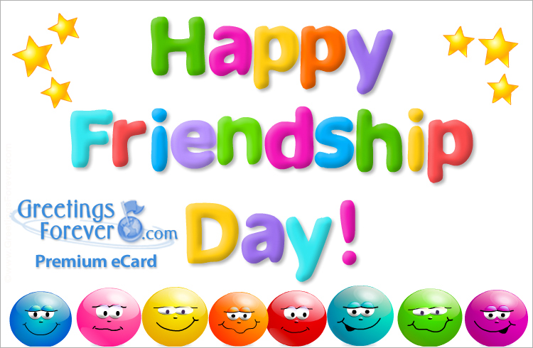 Friendship day greeting ecard