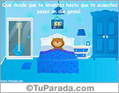 Tarjeta de oso cariñoso día genial