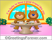 Bears friendship free ecard