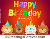 Birthday bears ecard