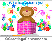 Surprise gift with little bear