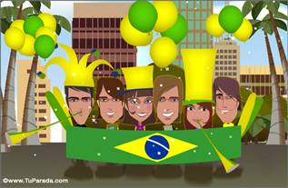Tarjeta de Fiestas de Brasil