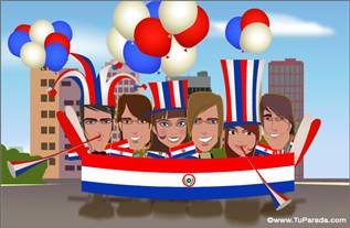 Tarjeta de Fiestas de Paraguay
