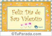 San Valentin con guarda amarilla