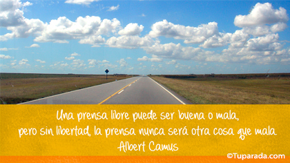 Tarjeta de Albert Camus