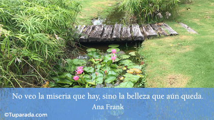 Tarjeta de Ana Frank