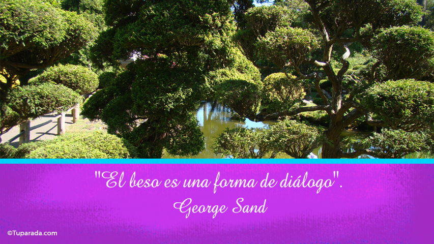 El beso - Frase de George Sand